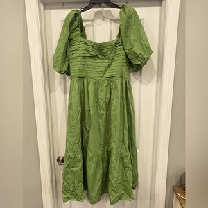 Abercrombie & Fitch Green Midi dress